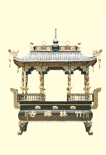 八龍柱長(zhǎng)方香爐