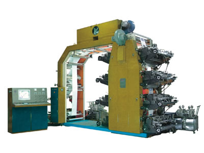 高速電腦八色膠（柔）版自動(dòng)卷筒印刷機(jī)