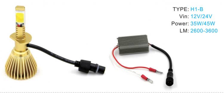  LED汽車前大燈 -> H1-B
