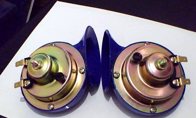 供應(yīng)汽車摩托車雙音藍(lán)色小蝸牛電喇叭DL32 60B