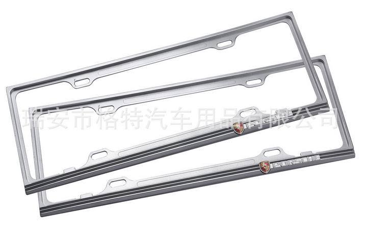 鋅合金車牌架 專車專用車牌框 帶標牌照框