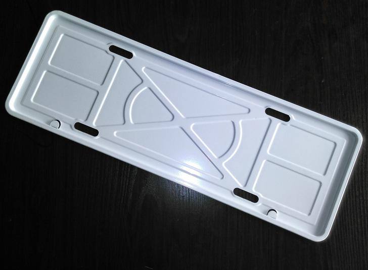 烤漆牌照托盤 車管所車牌托盤 白托盤