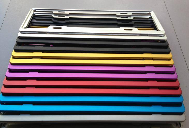 鎂合金車牌架 新國標車牌架 符合新交規(guī)航空鋁 牌照架 牌照框