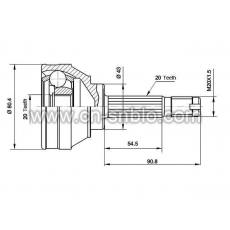 4247399球籠修理包 菲亞特、蘭旗亞、斯巴魯、西特(西亞特)