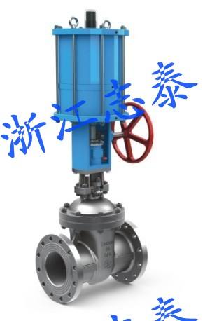 氣動法蘭連接閘閥