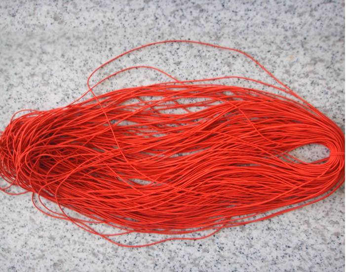 供應彩色吊牌繩 彈力繩 優質細松緊 廠家直銷 1MM穿珠帶