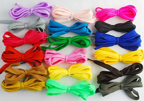 運動鞋 寬扁形鞋 顏色絲帶 定做長度 鞋帶廠家