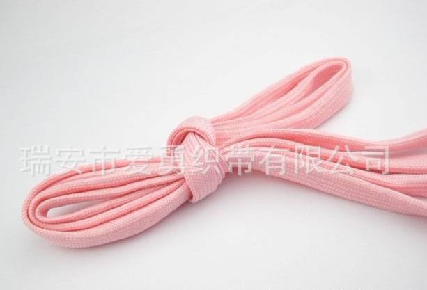 運(yùn)動(dòng)鞋 粉紅色 寬扁形鞋 定做長(zhǎng)度 鞋帶廠家