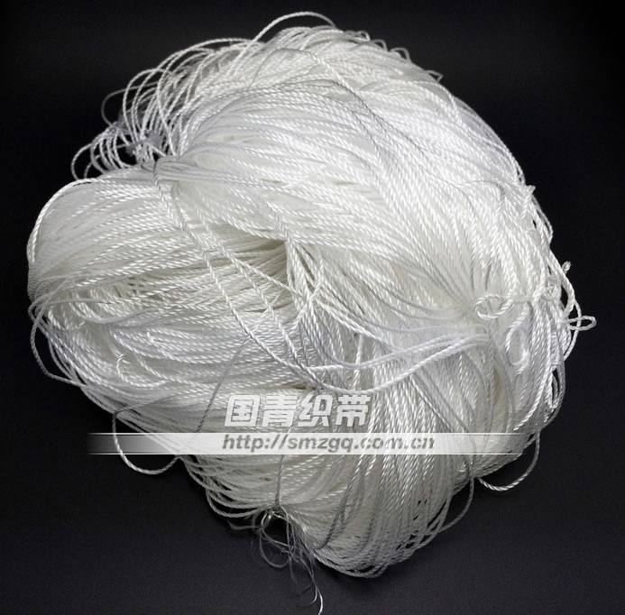 溫州織帶廠家供應玩具吊牌用細繩(圖) 多種規格，本白色
