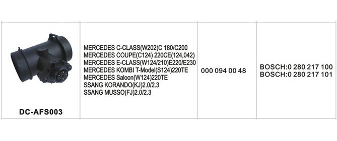 DC-AFS003汽車空氣流量計