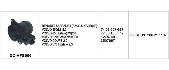 DC-AFS006汽車空氣流量計