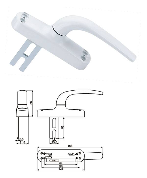 圓柄大把執(zhí)手（外開）