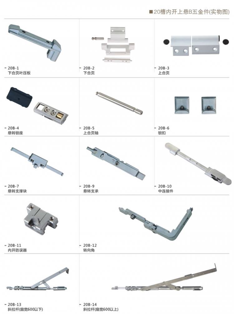 20槽內開上懸B五金件