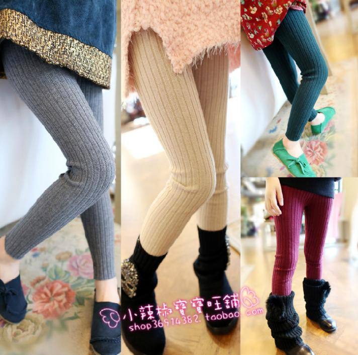 多可愛(ài) 2013新 兒童 童裝 針織毛線(xiàn) 打底褲 靴褲 童褲 長(zhǎng)褲