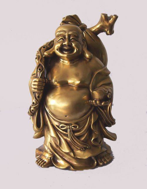 A3597 立黃金袋 佛像