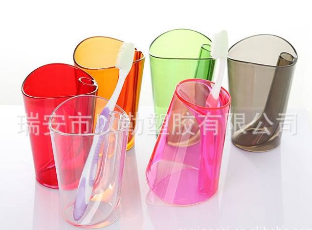 創意防垢二合一 洗漱杯 廣告促銷情侶杯 塑料水杯 刷牙杯