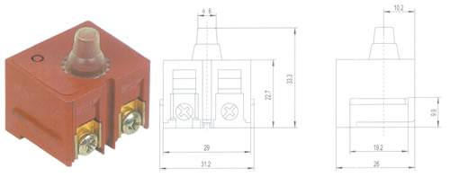 QH09-02按扭開關(guān) 電動工具開關(guān)