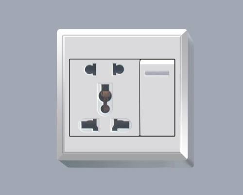 一位開關帶二、三極多功能插座