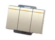 10A250V三位連體雙控開關功能件