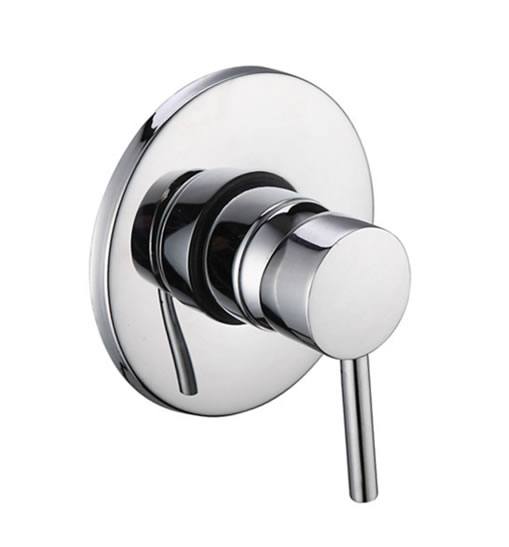 廠家批發(fā)酒店家用工程暗裝入墻全銅小圓盤三通淋浴開關(guān)混水閥