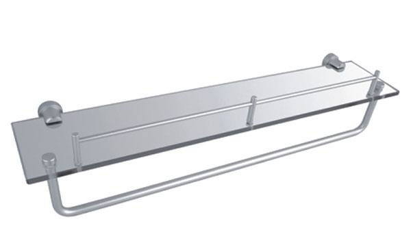 單層置物架帶桿