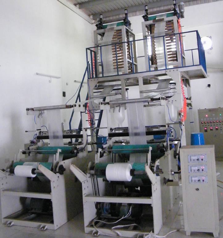 雙機頭吹膜機，塑料吹膜機，高速吹膜機