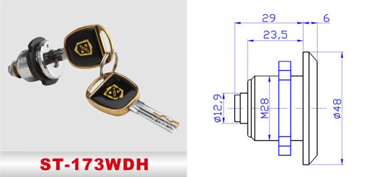 ST-173WDH 險箱鎖、防盜鎖、通道鎖