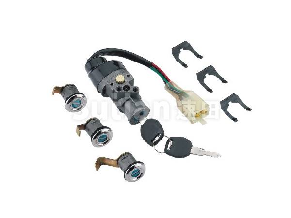 ST607大綿羊四鎖 電動車鎖具 電動車套鎖