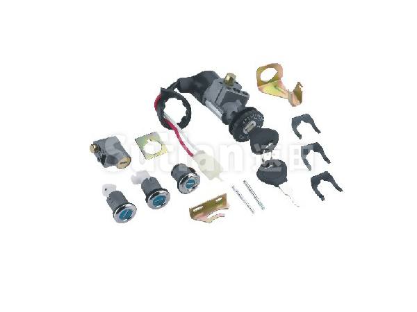 ST612紅旗五鎖 電動車鎖具 電動車套鎖