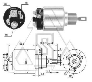 起動機電磁開關(guān)9-330-081-061 ZF 871