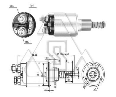 起動機電磁開關 0-331-402-021