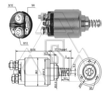 起動(dòng)機(jī)電磁開關(guān)0-331-402-107 ZF 743