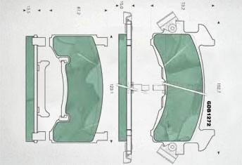 GDB1272剎車片 汽車盤式剎車片