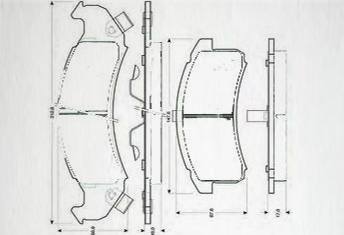 HD-BU623剎車片 汽車盤式剎車片
