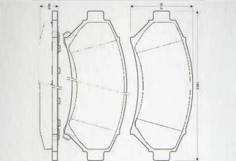 HD-BU699剎車片 汽車盤式剎車片