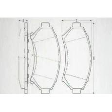HD-BU699剎車片 汽車盤(pán)式剎車片
