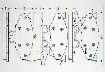HD-CHR414剎車片 汽車盤式剎車片