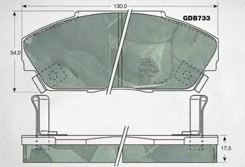 HD-RO341剎車片 汽車盤式剎車片