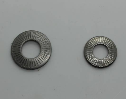 錐形半印花墊圈、法式防松墊圈、花紋墊圈