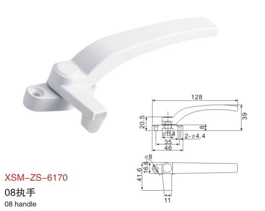 XSM-ZS-6170鋁合金平開(kāi)門窗執(zhí)手