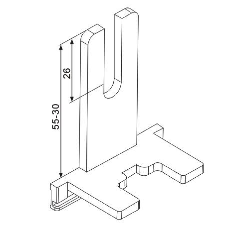 NBC001內(nèi)、外平開(kāi)拔叉