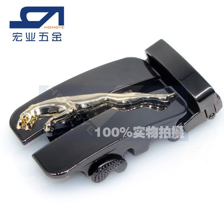 皮帶扣 新版雙色捷豹子 男士自動扣頭