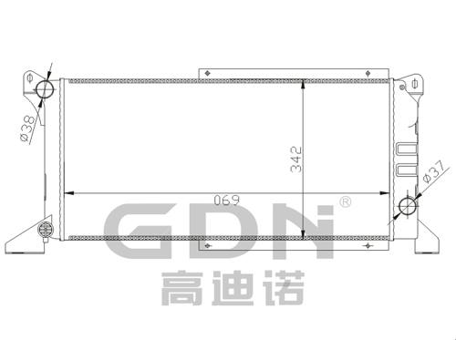 GDN.6.FD.029M-40 福特 鋁質(zhì)散熱器