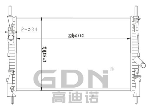 GDN.6.FD.027M-23 福特 鋁質(zhì)散熱器