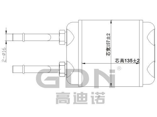 GDN.7.OP.001H-40 歐寶 暖風機水箱