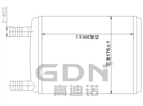 GDN.7.LA.014H-40 拉達 暖風機水箱