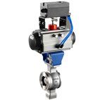 氣動V型切斷球閥