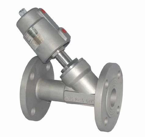 全不銹鋼法蘭氣動(dòng)角座閥