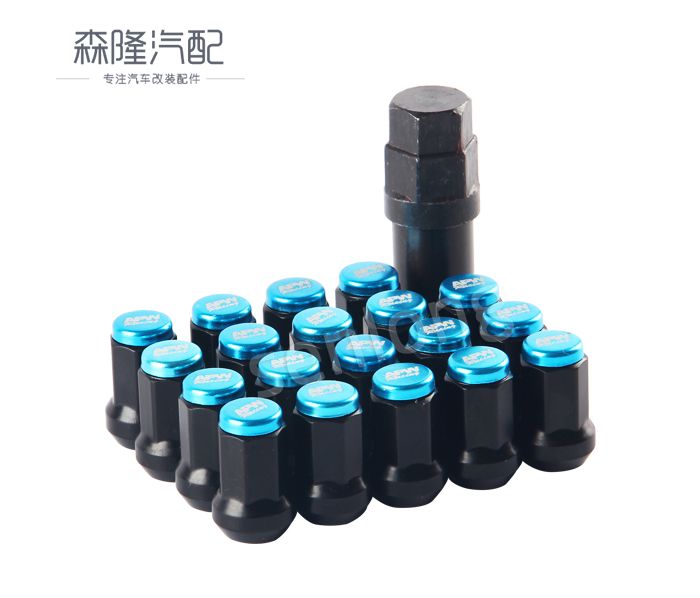 汽車改裝新款Project μ輪胎螺絲 外七角輪轂螺母 防盜輪轂螺母