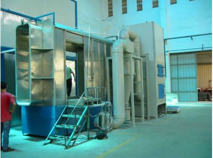 鏈條式噴塑流水線-粉房